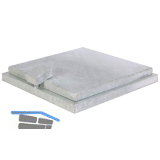 Brunnenschachtabdeckung vollbadfeuerverzinkt 500/500 mm ohne Entl�ftungsrohr