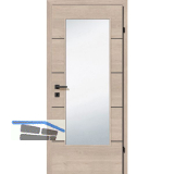 SOLIDO Smart Innent�re CPL Solar Eiche 4 Lisenen schwarz GL LI TBA 800/2030mm