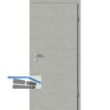 SOLIDO Smart Innent�re CPL Valeur Grau quer 2 Lisenen VB Links TBA 700/2030 mm