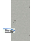 SOLIDO Smart Innent�re CPL Valeur Grau quer 4 Lisenen VB Rechts TBA 700/2030 mm