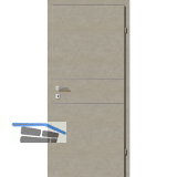 SOLIDO Smart Innent�re CPL Valeur Taupe quer 2 Lisenen VB Links TBA 800/2030 mm