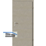 SOLIDO Smart Innent�re CPL Valeur Taupe quer 4 Lisenen VB Links TBA 700/2030 mm