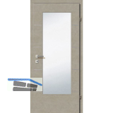 SOLIDO Smart Innent�re CPL Valeur Taupe quer 4 Lisenen GL Rechts TBA 900/2030 mm