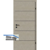 SOLIDO Smart Innent�re CPL Valeur Taupe 4 Lisenen schwarz VB RE TBA 750/2030 mm