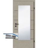 SOLIDO Smart Innent�re CPL Valeur Taupe 4 Lisenen schwarz GL LI TBA 850/2030 mm