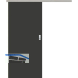 SOLIDO Donau Schiebet�re Set CPL Studio Ebony, 720x2070