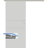 SOLIDO Donau Schiebet�re Set CPL Studio Silver-Grey, 2 Lisenen, 1020x2070