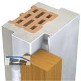 DOMOFERM Stahlumfassungszarge Profil 42 M mit Bodeneinstand, 900/2000/160 mm