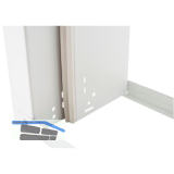 DOMOFERM Stahlumfassungszarge Profil 42 G mit Bodeneinstand, 1000/2000/120mm