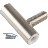 SOLIDO Donau Bandmittelteil f�r 3-tlg Band f�r Stahlzarge, Edelstahloptik