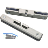 ECLISSE Aluminiumhalter UNICO f�r Glasschiebet�ren bis 80 kg