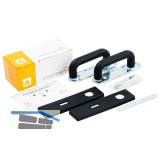 DOMOFERM PZ FH Dr�ckergarnitur, Kunststoff schwarz