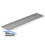 Normgaragenrost Au�enma� 190 x 990 mm, Maschenteilung 33 x 33 mm