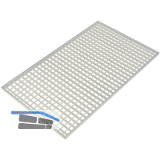 Industrienormrost Au�enma� 1000 x 1000 mm, Maschenteilung 33 x 33 mm, 30 x 3 mm