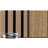 Kosche Akustikpaneel Muster Eiche Natur roh / schwarz