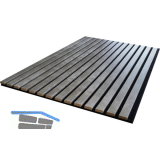 KOSCHE Akustikpaneel Travertin grey / schwarz