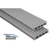 KOVALEX WPC Terrassendiele Hohlkammerprofil grau geb�rstet, 26x145x5000mm