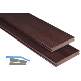 KOVALEX WPC Terrassendiele Vollprofil schokobraun unbehandelt, 20x145x5000mm