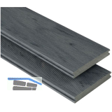 KOVALEX WPC Terrassendiele Vollprofil R�uchereiche mattiert, 20x145x4000mm