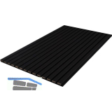 KOSCHE Akustikpaneel Leder schwarz / schwarz