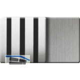 Kosche Akustikpaneel Muster Metall Edelstahl / schwarz