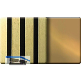 Kosche Akustikpaneel Muster Metall Gold / schwarz