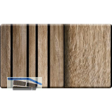 Kosche Akustikpaneel Muster 3D Eiche Andorra / schwarz