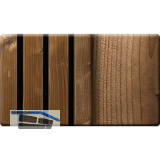 Kosche Akustikpaneel Muster Hydro Thermofichte gehobelt