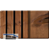 Kosche Akustikpaneel Muster Hydro Thermofichte maronbraun ge�lt