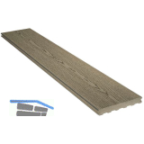 SILVADEC Terrassendiele Elegance struktur Hellgrau, 23x138x4000mm