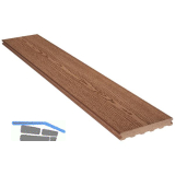 SILVADEC Terrassendiele Elegance struktur Exotic braun, 23x180x4000mm