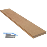 SILVADEC Terrassendiele Emotion glatt Savanne braun, 23x138x4000mm