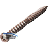 Edelstahlschrauben hellbraun, 5x50mm