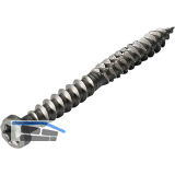 Edelstahlschrauben dunkelgrau, 5x50mm