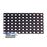 Ringgummimatte schwarz offen 1500x1000x23 mm