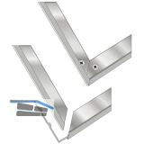 Alu Winkelrahmen zu B�rstenprofilmatte 600x425