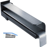 Seitenabschluss BF2506 mit Dichtteil f�r Putz Alu blank 240 mm