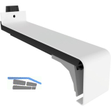 Verbinder Standard 25 mit Dichtteil Alu wei� lackiert, gerader Sto� 320 mm