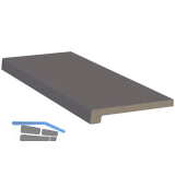 WERZALIT Innenfensterbank Exclusiv dunkelgrau 100 mm