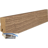 HARO Laminat Sockelleiste Bergeiche braun, Eiche Portland natur, 16/58