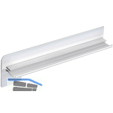 Seitenabschl�sse FB 25 Sichtbeton Alu blank 280 mm