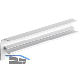 Seitenabschl�sse FB 25 Putz Alu wei� lackiert 360 mm