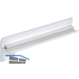 Seitenabschl�sse FB 40 Sichtbeton Alu blank 195 mm