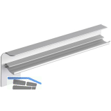 Seitenabschl�sse FB 40 Putz Alu natur eloxiert 240 mm