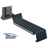 Verbinder Standard 25 mit Dichtteil Alu anthrazit lackiert gerader Sto� 50 mm