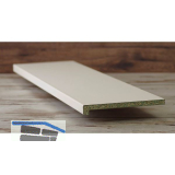 Innenfensterbank wei� mit Nase, Ausladung 350 mm