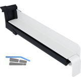 Seitenabschluss BF2504 mit Dichtteil f�r Sichtbeton Alu wei� lackiert 360 mm