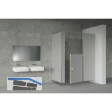 SOLIDO WC Kindergarten Trennwandsystem kiesel