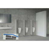 SOLIDO WC Sichtschutzwand kiesel