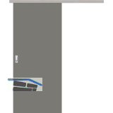 SOLIDO Donau G-TEC Norm Schiebet�re Set Staubgrau TBA 1020/2070 mm